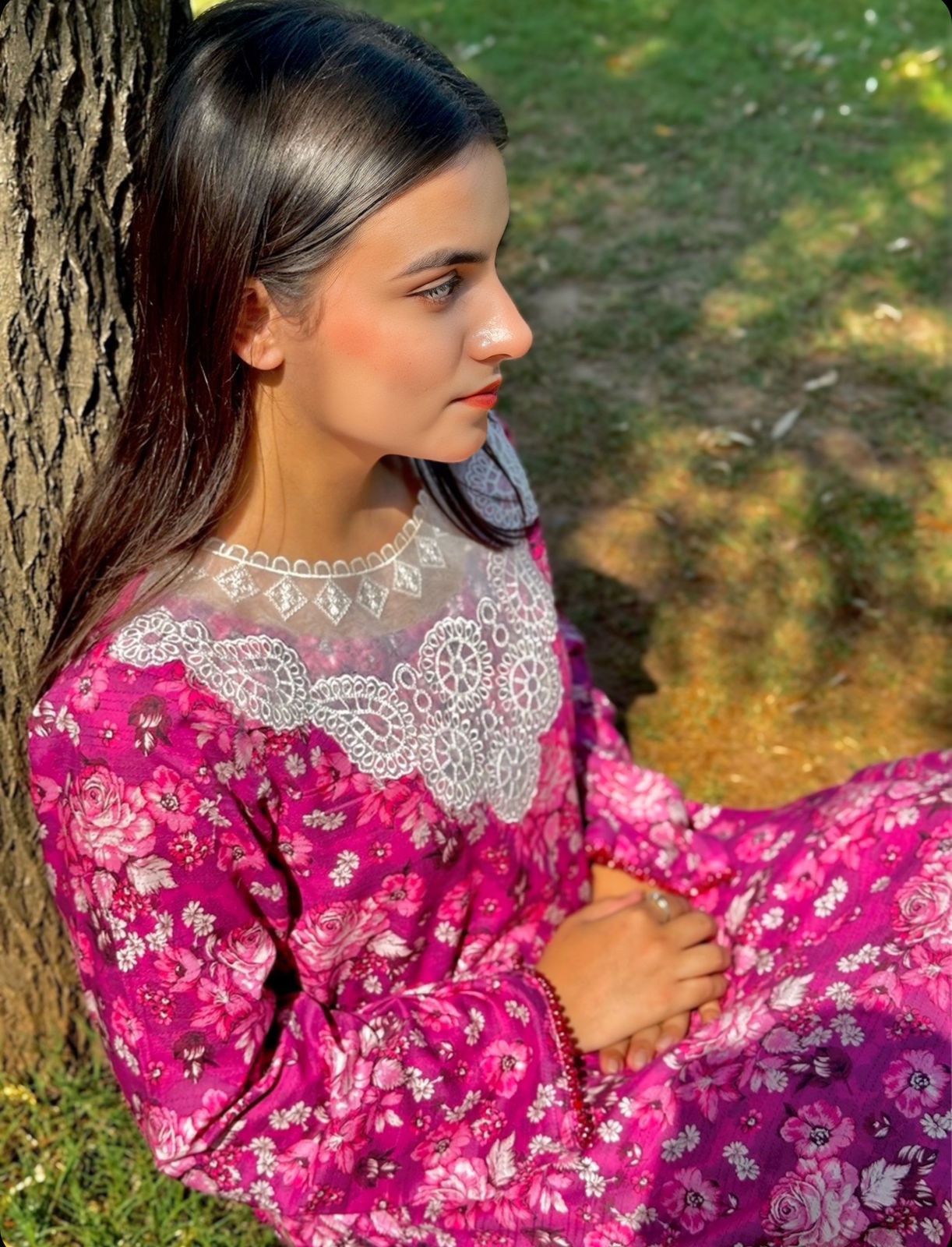 Blossom – Floral Printed Dress with Refined Neckline | Zyphoria
