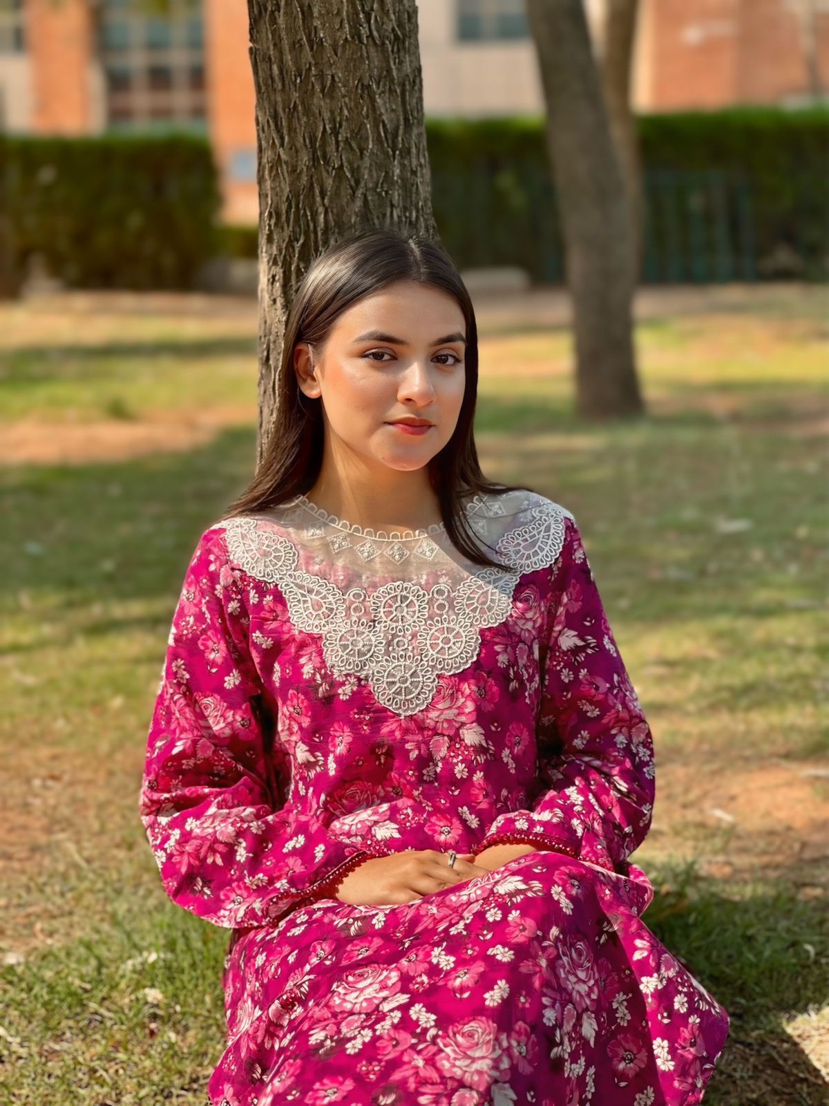 Blossom – Floral Printed Dress with Refined Neckline | Zyphoria