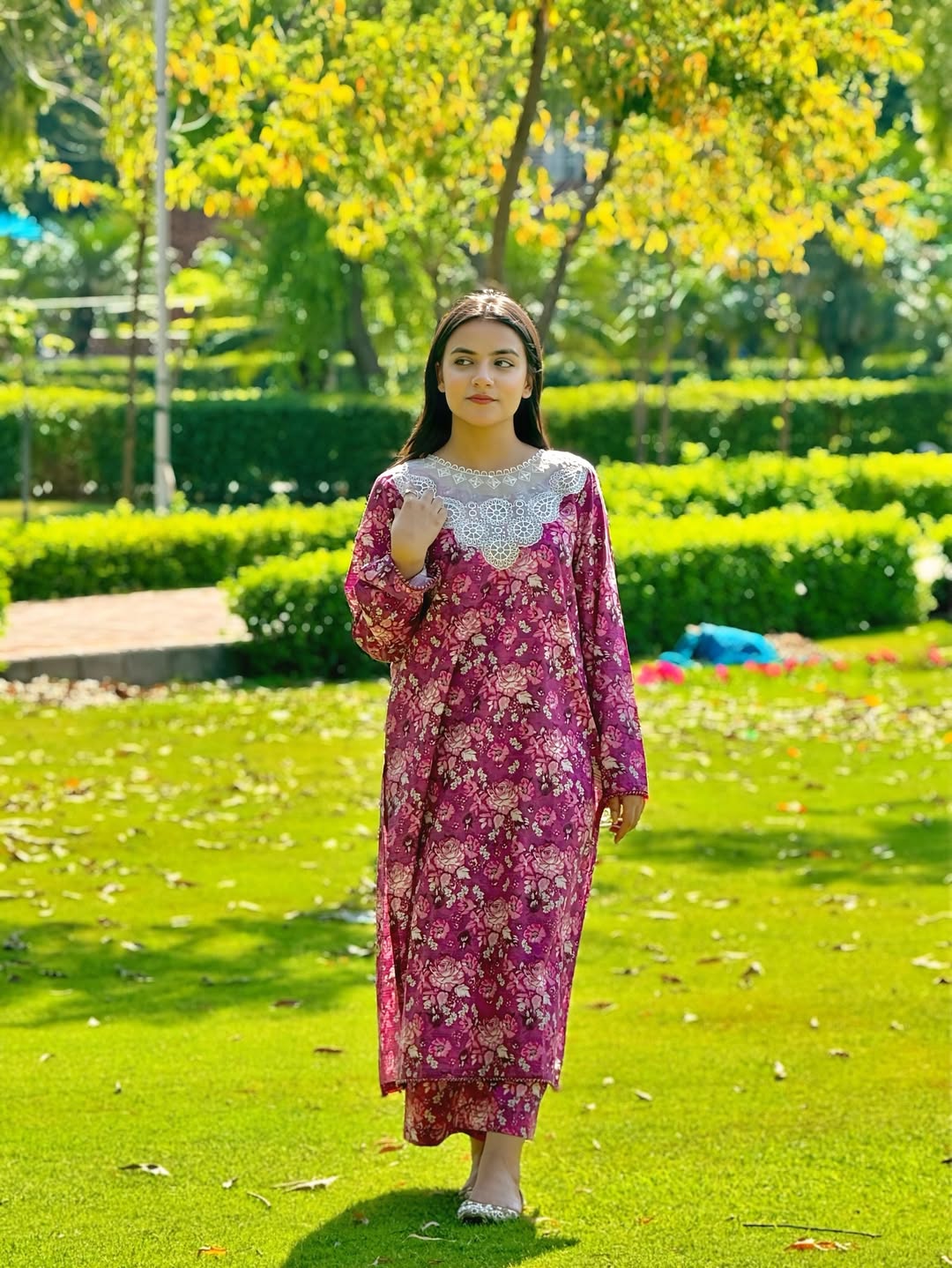 Blossom – Floral Printed Dress with Refined Neckline | Zyphoria