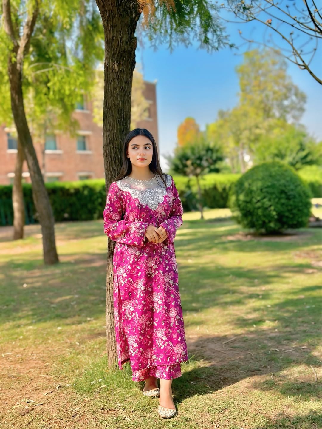 Blossom – Floral Printed Dress with Refined Neckline | Zyphoria