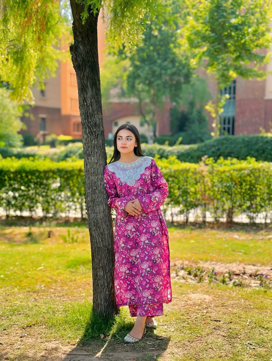 Blossom – Floral Printed Dress with Refined Neckline | Zyphoria